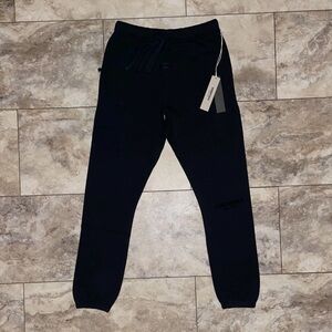 Fear of God Essentials Sweatpants Stretch Limo Black NEW